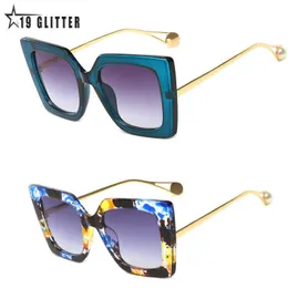 Sunglasses Vintage Oversized Sunglasses Women Luxury Brand Square Sun Glasses Female Retro Floral Fashion Designer Gradient Oculos De Sol P230406