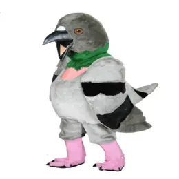 2024 Discount mascot Grey Pigeon Mascot Costume Adult Size Professional Custome Dove Bird of Peace Anime Costume Carnival Fancy Dress