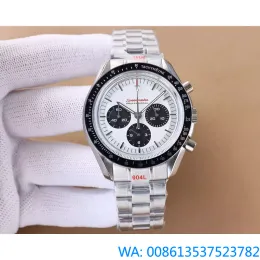 OMG Designer Men Speedmaster Högkvalitativa funktioner Arbetet 1: 1 904L Rostfritt stål Sapphire 7750 Movement Watches Duf6 Luxury Chronograph Montre Luxe Homme Prx Uhr