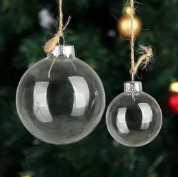 Bröllop Bauble Ornaments jul Xmas Glass Balls Decoration 80mm julbollar Klar glas Bröllopsbollar 3 " / 80mm julprydnader Toppkvalitet