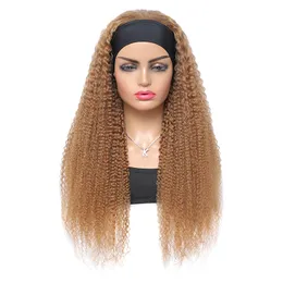 Модные повязки на голову 2023 года, человеческие подделки, оптовая продажа повязок на голову, париков и вьющихся волос, изготовленных индийской машинкой для волос для чернокожих женщин