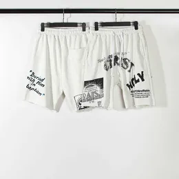 American High Street Fog x Rrr 123 Co Pantaloncini larghi con coulisse e stampa di lettere alla moda