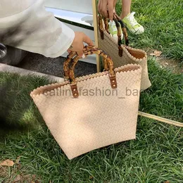 Sacs à bandoulière été paille haut-andle panier seau sac sac à main Totescatlin_fashion_bags