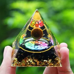 Juldekorationer Nya naturliga kristaller Orgone Healing Energy Generator Room Decor Christmas Gift R231106