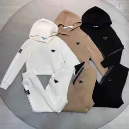 tute da donna due pezzi set felpa con cappuccio da donna giacche femminili pantaloni con lettere laterali per signora abbigliamento sportivo maglioni donna autunno tuta in cotone aria D3ny #