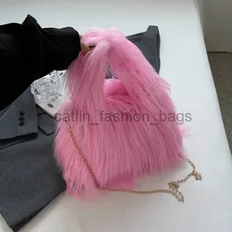 肩のファジョンの手がかり財布冬の暖かいバッグ財布ソフトクロスボディバッグtotescatlin_fashion_bags