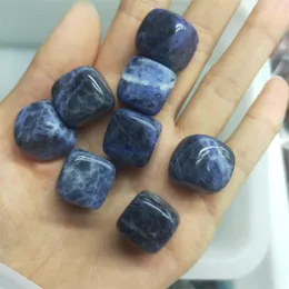 Dekorative Figuren Natürlicher Blauadernstein Polierter Edelsteinwürfel Reiki-Heilkristalle Trommelsteine Für Meditation