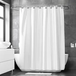 Duschgardiner rena vita långa duschgardiner kontrakterade stil badrumsgardiner vattentät duschvorhang gardiner med krokbädd och över 230406