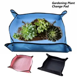 Sadzi sadzenia mata Oxford Cloth Pvc Gardening Pad doniczkowy Wodoodporne maty kwiatowe wielokrotnego użytku Przeszczep Składane