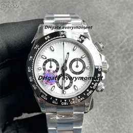 Керамические часы 116500 40 мм автоматические механические ETA7750 таймер движения мужские часы сапфир 904L светящиеся водонепроницаемые из нержавеющей стали панда наручные часы ZZ made