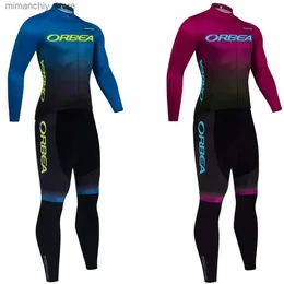 Cycling Jersey Sets Winter 2024 ORBEA ORCA Bike Cycling Team Jersey Pants Set Men Women Ropa Ciclismo Thermal Fece Por Bicyc Clothing Q231107