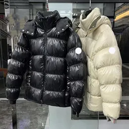 Französische Marke M Home Herren-Pufferjacken, Daunenjacke, Designer-Winterjacke, leicht, mit Taschen, warme Parkas, Luxus-Oberbekleidung mit besticktem Abzeichen, Mäntel, Winterjacke