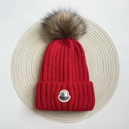 Luxuriöse Designer-High-End-Strickmütze für den Winter, Unisex, multifunktional, für Outdoor-Bergsteigen, warme, mehrfarbige Wollmütze