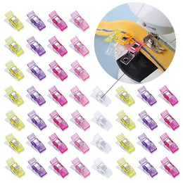 Sewing Notions & Tools 100 Pcs Multipurpose Clips Binding Plastic Clamps Pack For Patchwork Decoration Clamp Clothes Clip