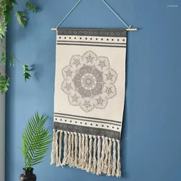 Tapeçarias mão-tecido algodão sonho apanhador tapeçaria macrame parede pendurado boêmio decoração de casa tenture murale tissus