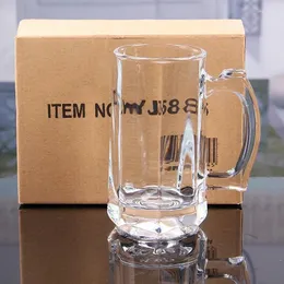 Copos de vinho de grande capacidade trazem um copo de chope vidro transparente engrossado comercial para bares casa resistente ao calor