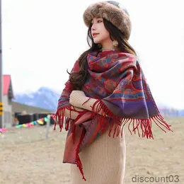 Tasarımcı Poncho Yeni Moda Sonbahar/Kış Sıcak Sıcak Giyim Kollokasyonu Kadınlar İçin Uzun 65*200cm 3fzeyuui