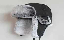 Winter bomber hat For Men faux fur russian hat ushanka Thick Warm cap with ear flaps Y2001107567479