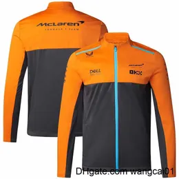 Jackets masculinos 2023 McLaren Oficial Site NOVO F1 Racing Suit Soft Shell Soft Self-Selved Spring e Autumn Men's Outdoor Fece Jacket 0406H23