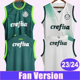 23 24 Palmeiras Mens Soccer Jerseys BRENO LOPES R.VEIGA DEYVERSON ATUESTA ZE RAFAEL G.VERON DUDU Home Away Sleeveless Vest Football Shirts