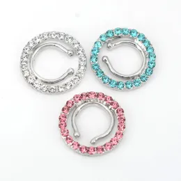 Set di anelli per capezzoli con clip per piercing al capezzolo finto rotondo CZ, fiore non penetrante, gioielli per piercing al capezzolo finti