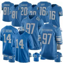 97 Aidan Hutchinson 26 Jahmyr Gibbs 46 Jack Campbell 16 Jared Goff 87 Sam Laporta 5 David Montgomery 14 Amon-Ra St. Brown 89 Dan Campbell 77 FRANK RAGNOW Jerseys