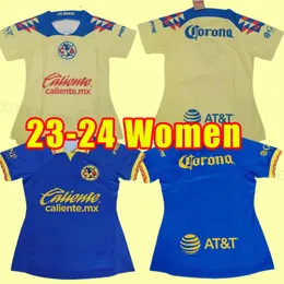 Kvinnor 23 24 Club America Soccer Jerseys G.Rodriguez O.Peralta fans Player Version 2023 2024 R.Martinez P.Aguilar Men Football Shirts Home Away Third Girl