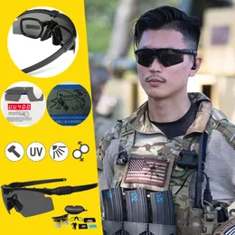 Okulary na świeżym powietrzu kobiety Army Army Ballistic 3.0 Ochrona szklanki wojskowej Paintball strzelanie do gogli taktyczne MTB Cycling Spolaryzowane okulary przeciwsłoneczne 230406