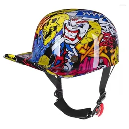 Capacetes de motocicleta Vintage Capacete Boné de Beisebol Homens e Mulheres Crianças Scooter Meia Face Quatro Estações