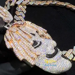 Iced Out Pendant: Premium VVS Moissanite Diamond Necklace Custom 3D Hip  Hop Shop Now!