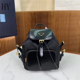 Designer Luxury Re-Nylon and brushed leather backpack 1BZ074 1BC515 7A Quality