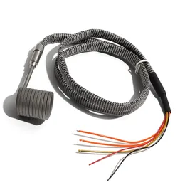 220V Heater Electric Heating Element Electric Hot Runner Spiral Coil Band Heaters with K Thermocouple 3x3mm Cross-section 19/20mm