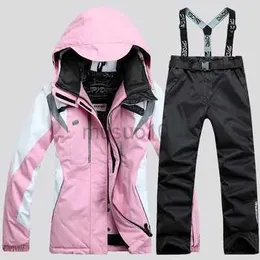 Other Sporting Goods Waterproof Thermal Women's Ski Suit Ski Jacket + Pant Female Snowboarding Set Snowboarding Coat and Trousers Women Ski Suit HKD231106