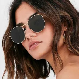 Okulary przeciwsłoneczne 2021 Luksusowe vintage lustrzane marka projektant okularów przeciwsłonecznych Kobiety/mężczyzn Klasyczne okrągłe okulary słoneczne Uv400 Oculos de sol gafas p230406