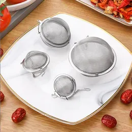 Qbsomk Stainless Steel Tea Infuser Teapot Tray Spice Tea Strainer Herbal Filter Teaware Accessories Kitchen Tools tea infuser Tea