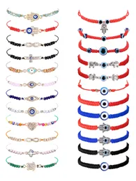 Charm Bracelets 24/ Evil Eye Pack For Women Girls Boys Mexican Braclets Set Protection Amet Anklets Jewelry Gift Drop Delivery Amy76