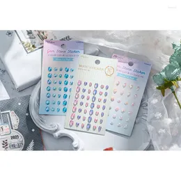 Present Wrap PanalisAcraft 3Sets Basic Acrylic Crystal Stickers Gem Sticker Cards Deco Diamond Rhinestone Self Adhesive Scrapbooking