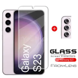 Protetores de tela de telefone celular para Samsung Galaxy S23 Glass Samsung S22 S21 Tela de vidro Phone Screen Film Protector S23 Plus S21 Plus S22 Plus S20 FE Vidro temperado P230406