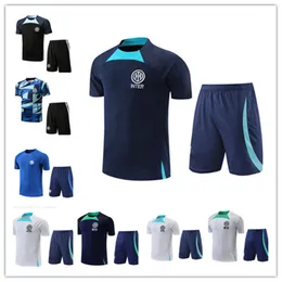 22 23 inter TRACKSUIT Chandal Futbol soccer MILANO Football shirt short sleeved set suit 22/23 milans Casual Short sleeve Sportswear sweatshirt