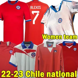 Şili 2022 2023 Copa America Futbol Formaları Retro 1982 1998 Alexis Vidal Vargas Medel Pinares 2014 16 17 Camiseta De Futbol Milli Takım Erkek Çocuk Kitleri Futbol Gömlekleri