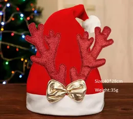 Świąteczny prezent na prezent rodzinny kreskówkowy kapelusz deer horn starszy bałwana desek velvet ubieranie się wakacyjnego dar