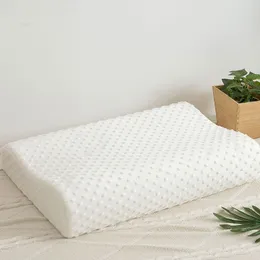 Cuscino Cuscino ortodontico in memory foam per letto 50 * 30CM Cuscino per protezione del collo ondulato Cuscino per il sonno a rimbalzo lento Relax Cervicale 230406