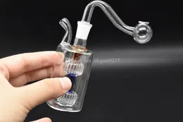 Hot Glass Ash Catcher Double Matrix Percolator Bubbler 10mm Joint Glass Pipe Thick Clear Glass Bubbler For Water Pipe With Oil Burner