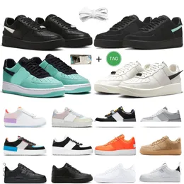 2023 Lesiner One 1s Low Casual Shoes tiffany Blue Cool Etility Just Shadow White Red Black Phantom Green Blue Orange Men Women Trainers Trainers Sport