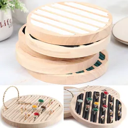 Watch Boxes Cases 1PCS Round Storage Jewelry Ring Display Tray Holder For Shop Retail Commercial Use 230404