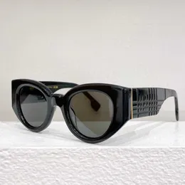 Mulheres designer óculos de sol preto olho de gato acetato fibra quadro textual pernas ouro tb senhoras marca moda óculos de sol bola festa óculos be4390 com caixa original