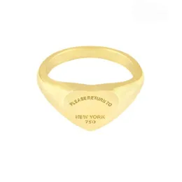Newt Edition Women Mens Band Ring Starels Wróć do New York Heart Anillos Rings Gold Sier Rose Color Jewelry268U