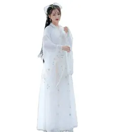 Roupa de palco de tv feminina, traje de performance, vestido de fadas antigo chinês, fantasia tradicional elegante de hanfu