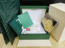Scatole di orologi di alta qualità a caldo perpetuo orologio verde carta originale carta cartoncino per cosmografa 116500 124300 116610 orologi da polso 2024