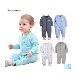 Rompers Orangemom Fashion Baby Pajamas Infant Girl Clothing Unisex Boys Clothes 100% Cotton Born 211229 Drop Delivery Kids Maternity Dh08Y
